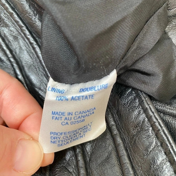 VINTAGE - Buttery Soft Black  Danier Leather 1980s High Waist Skirt - Picture 8 of 8